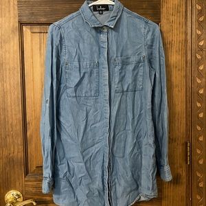 Lulus long sleeve denim dress